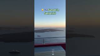 ☀️ 🇬🇷 BEAUTIFUL SUNSET IN SANTORINI sunset sun santorinisunset [upl. by Lissy]