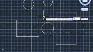 AutoCAD Tutorial Mid Point Between 2 Object [upl. by Oahc159]