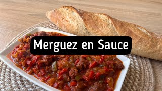 Merguez en Sauce 👌🏼 Recette facile et Rapide 😋 [upl. by Halley]