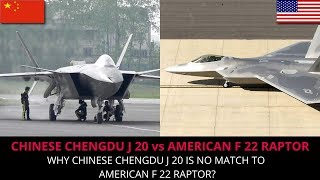 CHINESE CHENGDU J 20 vs AMERICAN F 22 RAPTOR  FULL ANALYSIS [upl. by Crelin798]