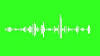 AUDIO WAVE GREEN SCREEN [upl. by Yerhcaz410]