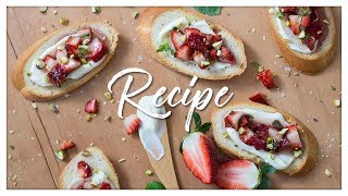 Beerenberg Strawberry Mint and Pistachio Bruschetta [upl. by Port]