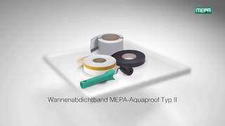 MEPA Aquaproof Abdichtband  Montage [upl. by Jannery803]