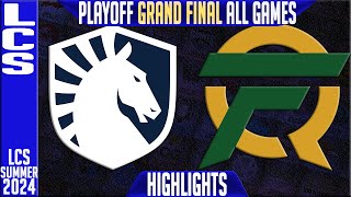 TL vs FLY Highlights ALL GAMES  LCS GRAND FINAL Summer Playoffs 2024  Team Liquid vs FlyQuest [upl. by Zoller23]