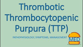 THROMBOTIC THROMBOCYTOPENIC PURPURA TTP made easy Pathophysiology Presentation and Management [upl. by Anatnom]