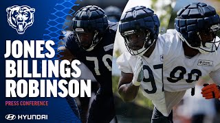 Jones Billings Robinson on depth chart and getting reps  Chicago Bears [upl. by Yendyc875]