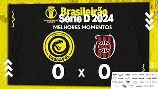 CASCAVEL 0 x 0 G E BRASIL  BRASILEIRÃO SÉRIE D  2ª FASE [upl. by Darach387]