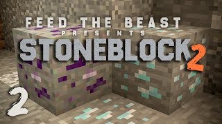 StoneBlock 2 Modpack Ep 2 Mining Dimension  Mob Farm [upl. by Gonagle129]