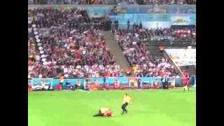 VitalyzdTv Streaking During World Cup 2014 Finals Germany v Argentina LIVE [upl. by Chappelka]