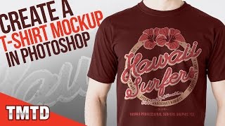 Photoshop Tutorials Create a Realistic TShirt Mockup in Photoshop [upl. by Acireh328]