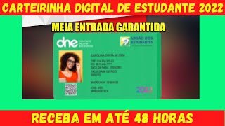 Como Ter a Carteirinha do Estudante 2024  MEIA ENTRADA GARANTIDA CARTEIRINHA ESTUDANTIL DIGITAL [upl. by Thordia]