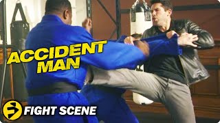 ACCIDENT MAN  Scott Adkins vs Michael Jai White and Ray Park  Fight Scene [upl. by Laefar]