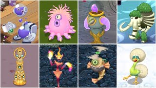 Guess The Monster by Eggs  My Singing Monsters  BUZZD MEEBULAR MOSSTODON [upl. by Aihcropal]