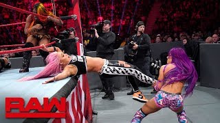 Sasha Banks Bayley amp Ember Moon vs The Riott Squad Raw Dec 31 2018 [upl. by Aicenod]