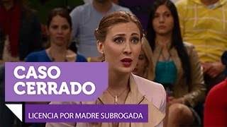 Licencia por madre subrogada 12  Caso Cerrado  Entretenimiento [upl. by Gilder141]