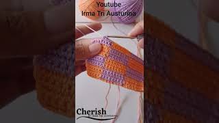 crochet checkered bag pattern [upl. by Aleil286]