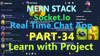 Real Time Chat App React Node js Express js Socket MongoDB MERN messenger logout system 34 [upl. by Tiff]