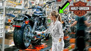 Inside US HarleyDavidson Factory 2024 Assembly line – Building Motorbikes by hands step by step [upl. by Rexer]