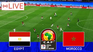 مصر ضد المغرب  EGYPT vs MOROCCO  MATCH LIVE FULL MATCH HD  Africa Cup of Nations 2022  PES 2021 [upl. by Aissatsan143]