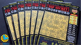 7 TOP SECRET CROSSWORD SCRATCH OFF TICKETS TO PLAY [upl. by Dag]