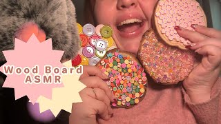 🪵 ASMR  Wooden Boards  Tapping Whispers amp Scratching [upl. by Aneladgam]