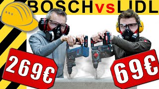 69€ PARKSIDE BOHRHAMMER schlägt BOSCH  WERKZEUG NEWS 41 [upl. by Ruhnke955]