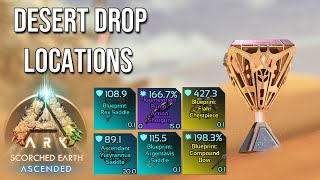 Desert Drop Locations  Easy LOOT Trick  SCORCHED EARTH  ARK Survival Ascended [upl. by Nerwal]