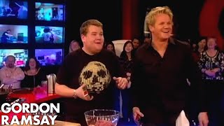 James Corden is Rude to His Mum  Gordon Ramsay [upl. by Kuehnel]