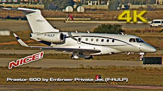 Praetor 600 by Embraer Private Jet FHJLP Valencia [upl. by Lucania389]