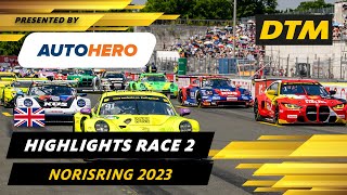 DTM Norisring 2023 Race 2 Highlights presented by Autohero [upl. by Giddings]