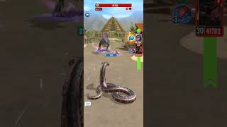 Beating Mortem Rex raid in 1 turn  Jurassic World Alive [upl. by Frederic]