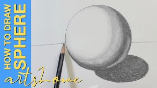 How to Draw a Sphere  How to Draw for Kids  ArtsLowe [upl. by Ahmed]