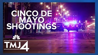 Cinco De Mayo shootings 2 men with weapons shot by officers Milwaukee police say [upl. by Anileva]