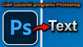 Photoshop Dodaj cień czcionki 2024 szybko i łatwo  Photoshop Dodaj cień tekstu [upl. by Fanning]