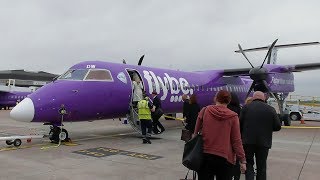 FlyBe Dash 8 Q400 Manchester to Edinburgh  Full Flight [upl. by Panayiotis970]