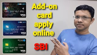 sbi credit card add on card apply online  add on sbi card [upl. by Nwonknu]