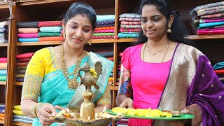 Shop Opening Special Vlog🥰 Budgetలో పైతాని చీరలు👌 Latest Paithani Saree Collection With Price👍 [upl. by Satsok]