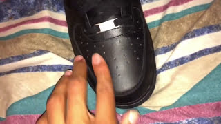 How to get creases out of NIKE Air Force 1 [upl. by Eyllek]