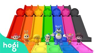 Learn Colors with Slide and Pop It｜Colors for Kids｜Fun Games for Kids｜Hogi Pinkfong [upl. by Penelopa]