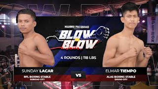 Sunday Lacar vs Elmar Tiempo  Manny Pacquiao presents Blow by Blow  Full Fight [upl. by Burgener]