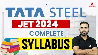 TATA Steel JET Syllabus 2024  TATA Steel JET 2024 Form Fill Up  Complete Syllabus By RK Sir [upl. by Ahsropal]