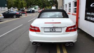 W207 E350CDI CKS Sport Exhaust amp RS Diffuser [upl. by Athena631]