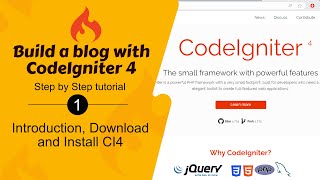 1 Introduction to CodeIgniter 4 Download and Installation Guide [upl. by Aikcin557]