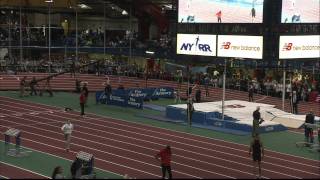 105th Millrose Games  Merritt wins Mens 500m Dash [upl. by Nafri]