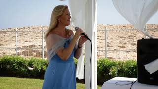 Cecilia Wedding Singer Cyprus  A Thousand Years [upl. by Allebara]