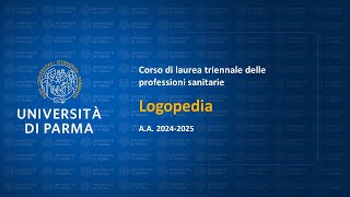 Corso di laurea delle professioni sanitarie in Logopedia  aa 202425 [upl. by Burtis]