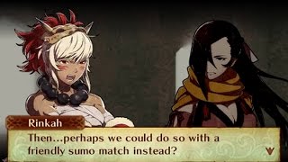 Fire Emblem Fates Birthright  Kagero amp Rinkah Support Conversations [upl. by Yelyak]