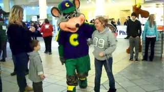 Chuck E dancing with coworker Kristin Crandall at MDAs Muscle Walk [upl. by Gilbert]