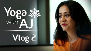 Perfect Time For Yoga – Yoga For Beginners  Vlog 2  Yoga With AJ  Yoga Day Special Vlog [upl. by Akcimat132]