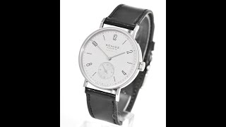 Nomos Tangente Neomatik Platingrau FM14812 [upl. by Ainnos197]